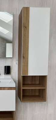 Шкаф-пенал для ванной Garda Sorento 28н_400PVC / 14.28н.400.PVC