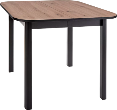 Обеденный стол Signal Dante II 90-130x90 (дуб артизан/черный)