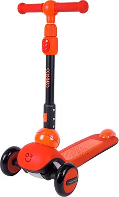 Самокат детский Tech Team Compass / NN012397 (красный/оранжевый)