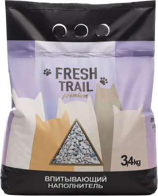 Наполнитель для туалета Kremnos Fresh Trail Премиум Кремниевый (3.4кг)