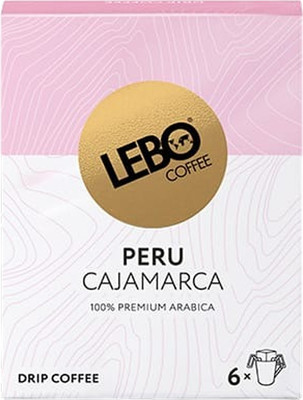 Кофе в дрип-пакете Lebo Перу арабика молотый (6x10.5г)