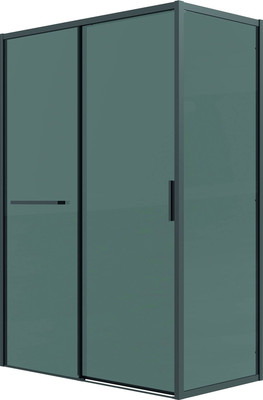 Душевой уголок Grossman Style 100x100x195 / 120.K33.05.1010.21.10 (черный матовый/стекло тонированное)