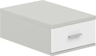 Тумба Norden Подвесная с 1 ящиком / SG.531.SH.WH (серый бархат/белый)