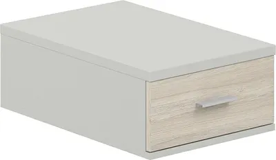 Тумба Norden Подвесная с 1 ящиком / SG.531.SH.OL (серый бархат/дуб светлый)
