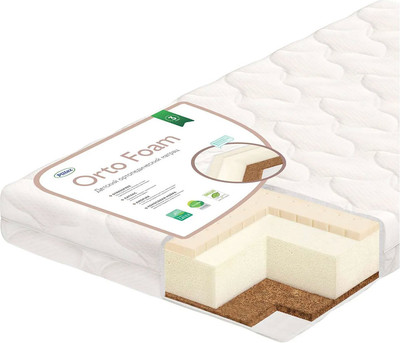 Матрас в кроватку Plitex Orto Foam ПМ-03/2 (1600х700х120мм)