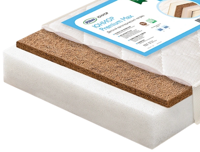 Матрас в кроватку Plitex Юниор Premium Max / ЮПМ-119-01