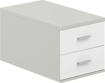 Тумба Norden Подвесная с 2 ящиками / SG.537.SH.SH (серый бархат)