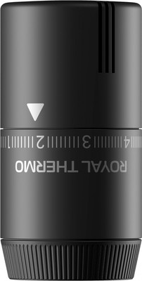 Головка термостатическая Royal Thermo Жидкостная Design М30x1.5 (черный)