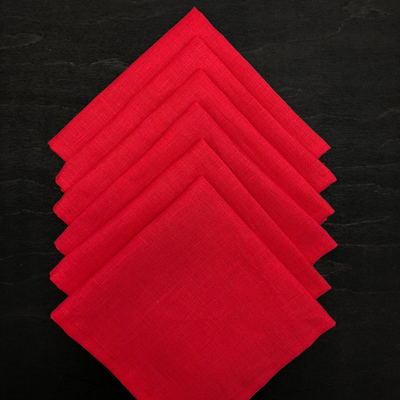 Сервировочная салфетка ОМурМебель 30x30 (6шт, красный)