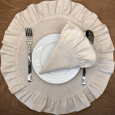 Сервировочная салфетка ОМурМебель 40см (2шт, серый)