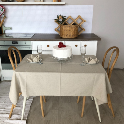 Скатерть ОМурМебель 150x120см прямоугольная (серый)