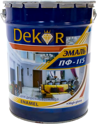 Эмаль Dekor ПФ-115 (20кг, белый матовый)