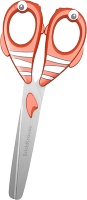 Ножницы канцелярские Erich Krause Sea Friends Clownfish / 60869 (оранжевый)