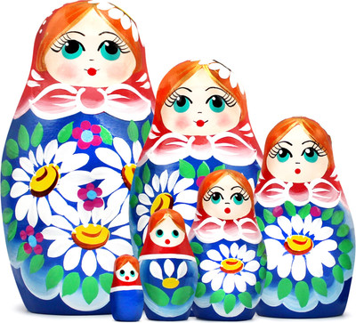 Матрешка сувенирная Брестская Фабрика Сувениров С ромашками / 6007