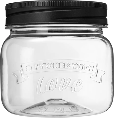 Емкость для хранения Phibo Love Kitchen / 440300113 (черный)