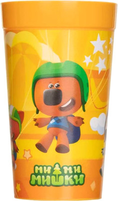 Стакан Бытпласт Ми-Ми-Мишки / 431328108 (оранжевый)