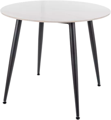 Обеденный стол Signal Rion 90 (белый глянец/черный)