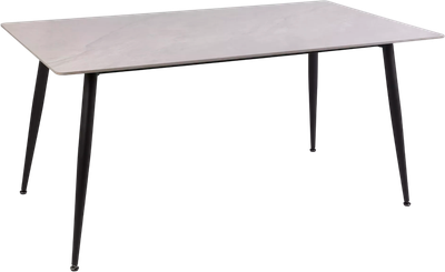 Обеденный стол Signal Rion 160x90 (серый глянец/черный)