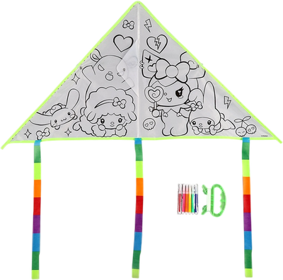 Воздушный змей Funny Toys Змей-раскраска. Кролик и друзья / 10782463