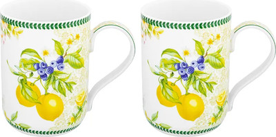Кружка Elan Gallery New Bone China Лимоны / 420651_2 (2шт)