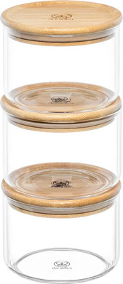 Набор емкостей для хранения Elan Gallery Crystal glass / 360192