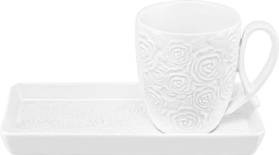 Кружка с блюдцем Elan Gallery Розы / 540937