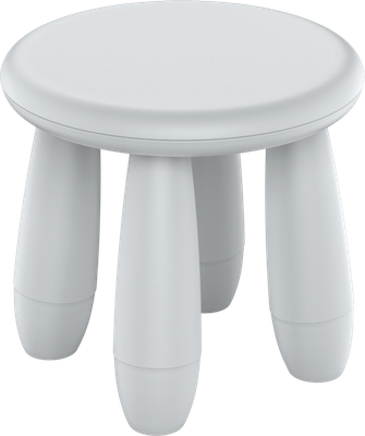 Табурет детский GreenTerra Barny (светло-серый)