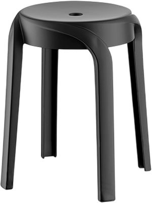 Табурет пластиковый GreenTerra Ecler (черный)