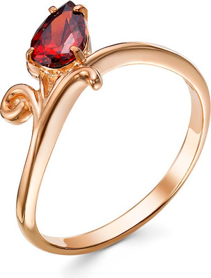 Кольцо Wolves Весенний Тюльпан 1455 (р.18, красный)