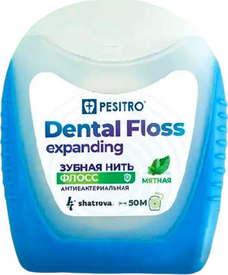 Зубная нить Pesitro Мята расширяющаяся (50м)