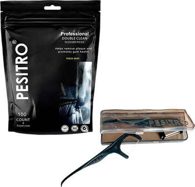 Зубная нить Pesitro Мята Флоссеры (100шт, с кейсом)