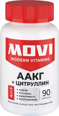 Аминокислота AAKG Movi Аргинин и Цитруллин (90 капсул)
