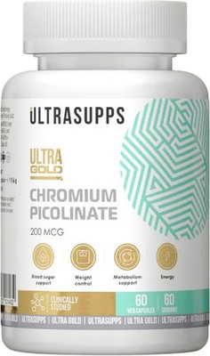 Минерал Ultrasupps Хром Пиколинат Ультра Голд (60 капсул)