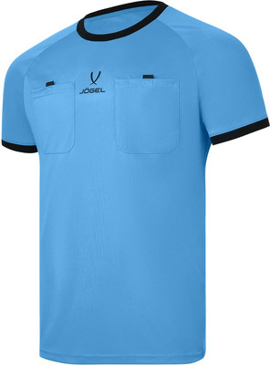 Футболка судейская Jogel Referee tee (S, голубой)