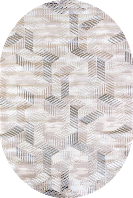Ковер Bossan Rome 3751A-KREM-BEJ-OVAL (1.6x2.3)