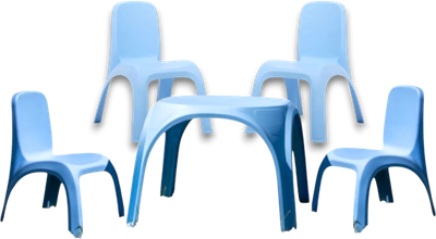 Комплект мебели с детским столом ИМпласт 15363 (голубой)