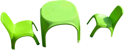 Комплект мебели с детским столом ИМпласт 15366 (салатовый)