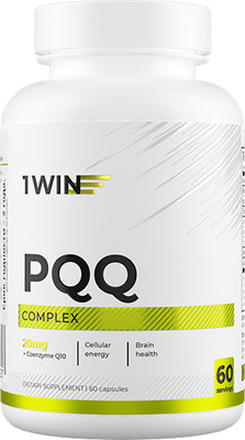 Комплексная пищевая добавка 1WIN Комплекс PQQ 20мг + Коэнзим Q10 (60 капсул)