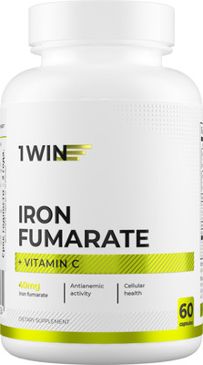 Витаминно-минеральный комплекс 1WIN Железо Фумарат + витамин С (60 капсул)
