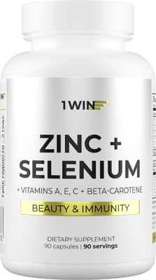 Мультиминеральный комплекс 1WIN Цинк+Селен (90 капсул)
