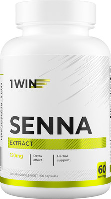 Пищевая добавка 1WIN Сенна экстракт 150мг (60 капсул)
