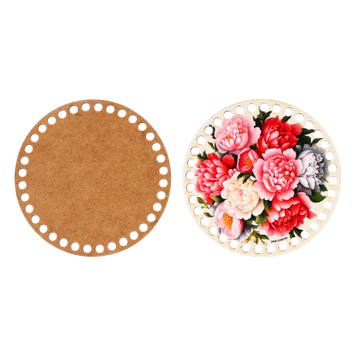 Набор заготовок для творчества Школа талантов Донышки для вязания. Пионы / 9918097