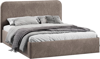 Каркас кровати ТриЯ Тиффани Тип 1 c ПМ 160x200 (микровелюр Wellmart Latte)