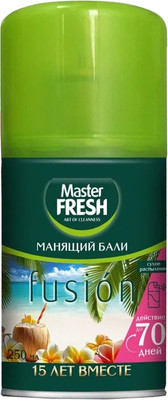 Сменный блок для освежителя воздуха Master Fresh Манящий Бали (250мл)