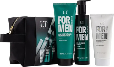 Набор косметики для лица La and Te beaute Мужской Гель LT-2364+Бальзам LT-2371+Крем LT-2388 / LTMEN10
