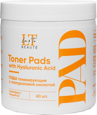 Пэд для лица La and Te beaute Тонизирующие c гиалуроновой кислотой / LT-3200