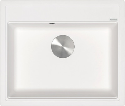 Мойка кухонная ZORG С сифоном Rock 60 Premium (белый)