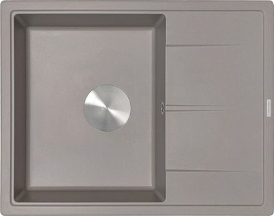 Мойка кухонная ZORG С сифоном Rock 65 Premium (алюметаллик)