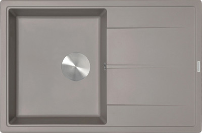 Мойка кухонная ZORG С сифоном Rock 78 Premium (алюметаллик)