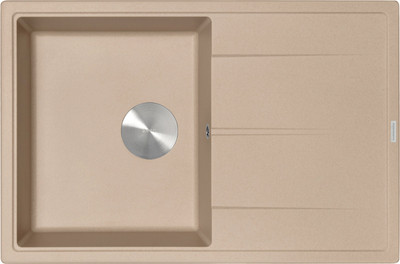Мойка кухонная ZORG С сифоном Rock 78 Premium (бежевый)